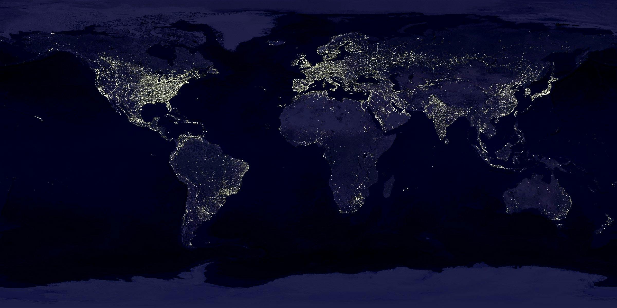World map showing locations of careers at ACEs